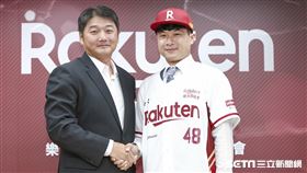 Rakuten Monkeys賴鴻誠加盟記者會。（圖／記者楊澍攝影）
