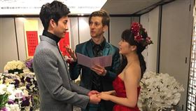 翻攝自福原愛 江宏傑 微博 臉書