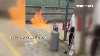 瓦斯洩看有無冒火　消防：冒火就先逃