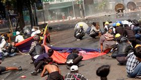 緬甸政變（圖／路透社／達志影像）