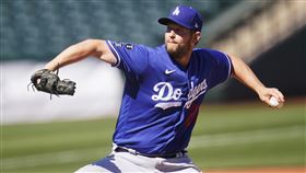 ▲柯蕭（Clayton Kershaw）熱身賽首戰2局無失分。（圖／美聯社／達志影像）