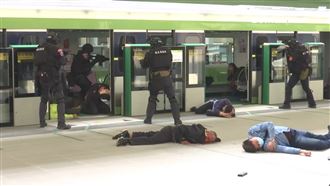 中捷反恐演練超逼真　模擬炸彈爆炸