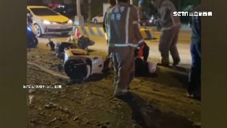 曳引車泥漿掉滿地　9騎士連環犁田