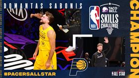 Domantas Sabonis奪下技術挑戰賽冠軍。（圖／翻攝自溜馬官方推特）