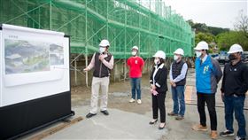 宜蘭員山福園3期　估111年3月完工宜蘭縣政府辦理「員山福園第3期納骨樓暨牌位區興建工程」，預計111年3月底完工後，可提供3萬4000個納骨櫃位，縣長林姿妙（右4）7日前往視察。（宜蘭縣政府提供）中央社記者王朝鈺傳真  110年3月7日