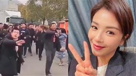 「國民媳婦」劉濤上街！身邊30位保鑣狂清場　網看傻：耍大牌▲。（圖／翻攝自娛圈披露微博）