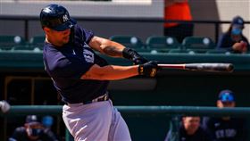 ▲桑契斯（Gary Sanchez）敲出熱身賽第3轟。（圖／翻攝自洋基推特）