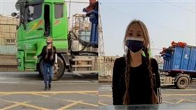 大貨車,大卡車,聯結車,司機,雙辮子,正妹,女駕駛