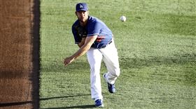 ▲柯蕭（Clayton Kershaw）挨「首局首打席」全壘打。（圖／翻攝自道奇推特）