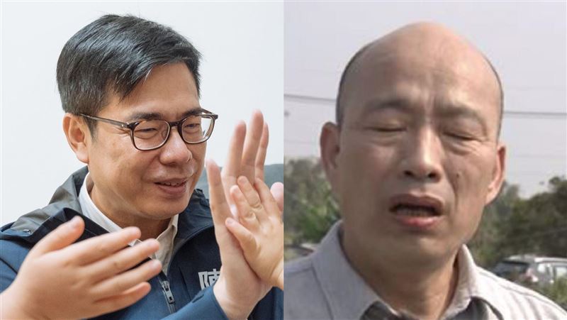 韓國瑜重回高雄拍鳳梨片！陳其邁笑回