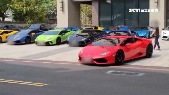 價值4億超跑吸睛　飯店前豪刷一排牛