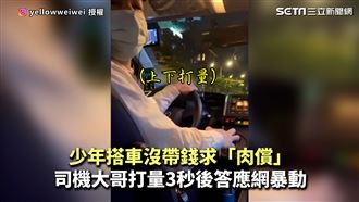 搭車沒錢求肉償　司機打量少年後答應