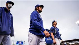 ▲包爾（Trevor Bauer）熱身賽首度失分。（圖／翻攝自道奇推特）