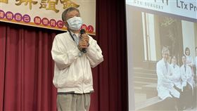 蔡啟芳病後首度出席記者會。