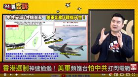 國安外交觀察者黃裕鈞在《94要客訴》中分析中美局勢，並表示台海已成中美對抗主戰場