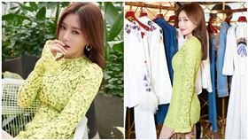 洋裝太辣了！41歲秦嵐「S曲線」被看光　屁股蛋快掉出來，圖／翻攝自秦嵐微博