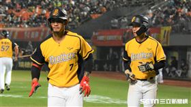 中信兄弟張志豪敲出本季首轟。（圖／記者王怡翔攝影）