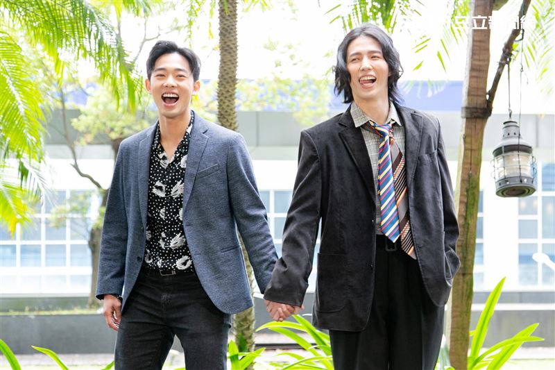 黃薇渟、林禹、高雋雅、鄭暐達出席台視三立新週日偶像劇《戀愛是科學》星二代變歪世代公佈會。（圖／記者楊澍攝影）