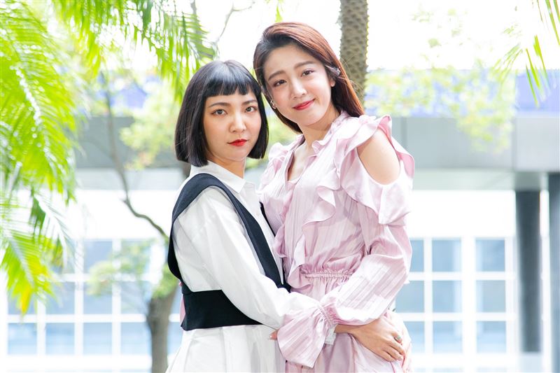 黃薇渟、林禹、高雋雅、鄭暐達出席台視三立新週日偶像劇《戀愛是科學》星二代變歪世代公佈會。（圖／記者楊澍攝影）