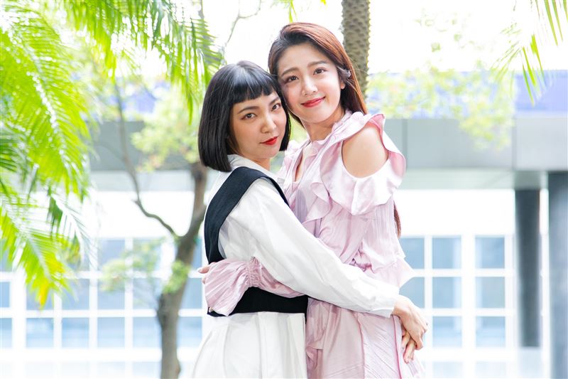 黃薇渟、林禹、高雋雅、鄭暐達出席台視三立新週日偶像劇《戀愛是科學》星二代變歪世代公佈會。（圖／記者楊澍攝影）