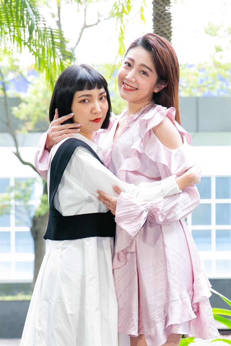 黃薇渟、林禹、高雋雅、鄭暐達出席台視三立新週日偶像劇《戀愛是科學》星二代變歪世代公佈會。（圖／記者楊澍攝影）