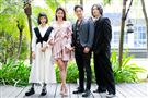 黃薇渟、林禹、高雋雅、鄭暐達出席台視三立新週日偶像劇《戀愛是科學》星二代變歪世代公佈會。（圖／記者楊澍攝影）