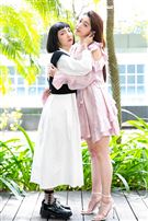 黃薇渟、林禹、高雋雅、鄭暐達出席台視三立新週日偶像劇《戀愛是科學》星二代變歪世代公佈會。（圖／記者楊澍攝影）