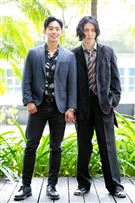 黃薇渟、林禹、高雋雅、鄭暐達出席台視三立新週日偶像劇《戀愛是科學》星二代變歪世代公佈會。（圖／記者楊澍攝影）