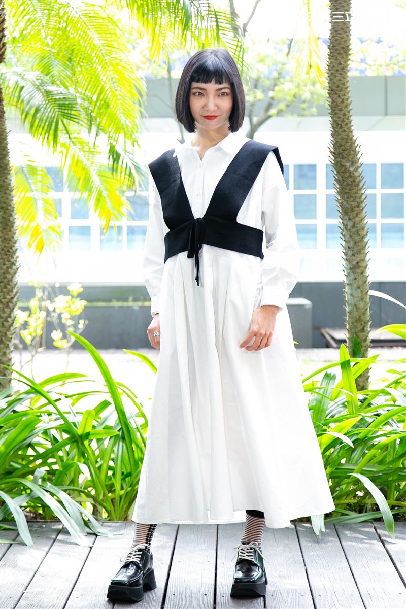 黃薇渟、林禹、高雋雅、鄭暐達出席台視三立新週日偶像劇《戀愛是科學》星二代變歪世代公佈會。（圖／記者楊澍攝影）