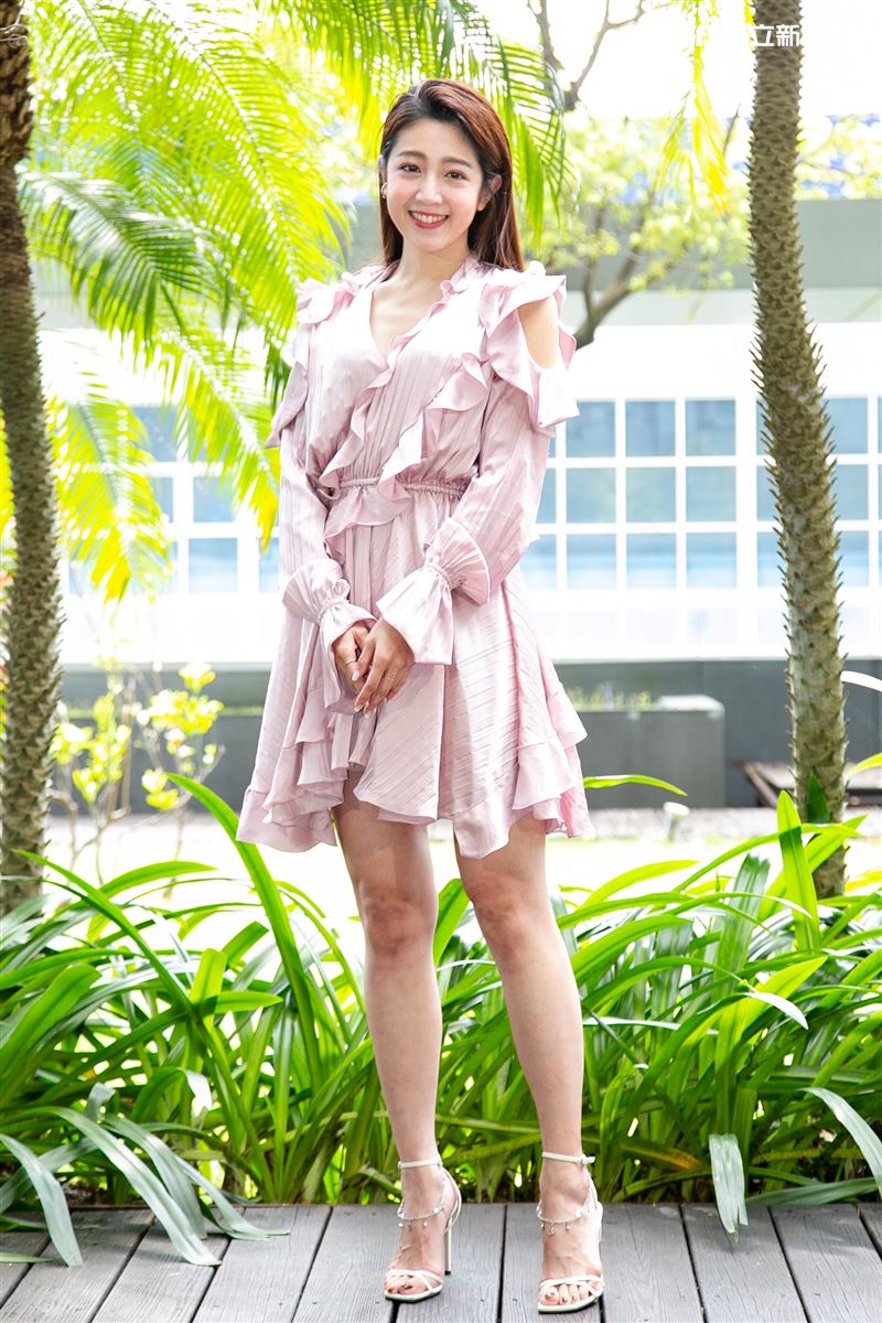 黃薇渟、林禹、高雋雅、鄭暐達出席台視三立新週日偶像劇《戀愛是科學》星二代變歪世代公佈會。（圖／記者楊澍攝影）