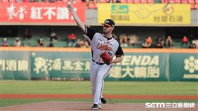 ▲統一獅先發投手布雷克。（圖／記者劉彥池攝影）