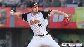 ▲統一獅先發投手布雷克。（圖／記者劉彥池攝影）