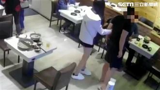 女友被搭訕！他翻臉持刀被辣女友攔下