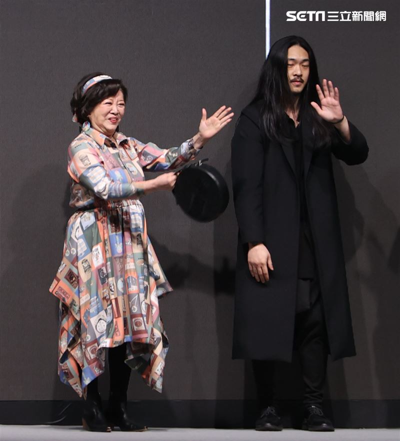 金馬影后陳淑芳出席台北時裝週INF時裝秀。（記者邱榮吉/攝影）