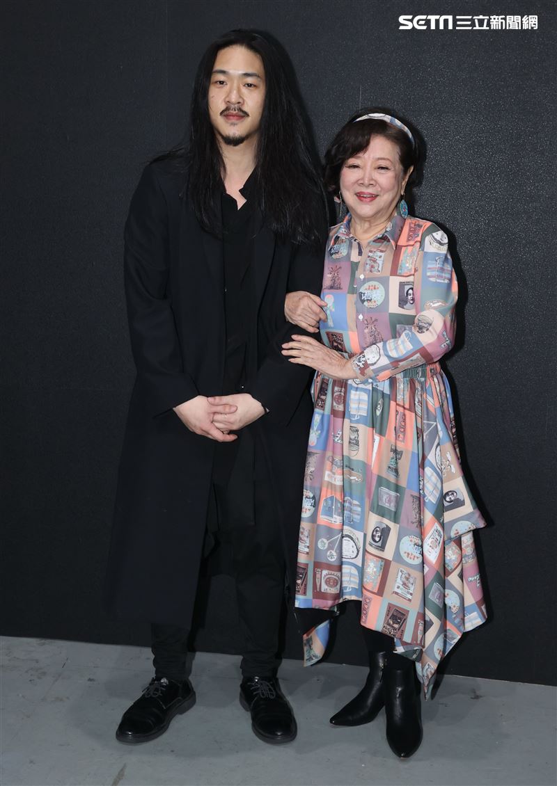 金馬影后陳淑芳出席台北時裝週INF時裝秀。（記者邱榮吉/攝影）