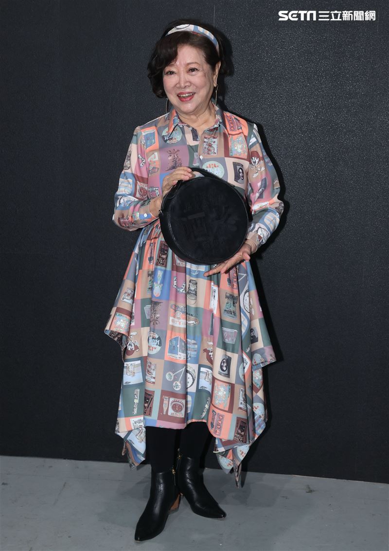 金馬影后陳淑芳出席台北時裝週INF時裝秀。（記者邱榮吉/攝影）