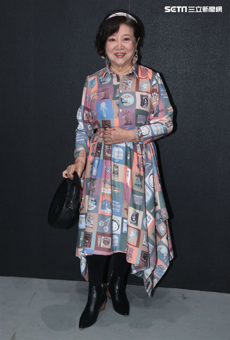 金馬影后陳淑芳出席台北時裝週INF時裝秀。（記者邱榮吉/攝影）