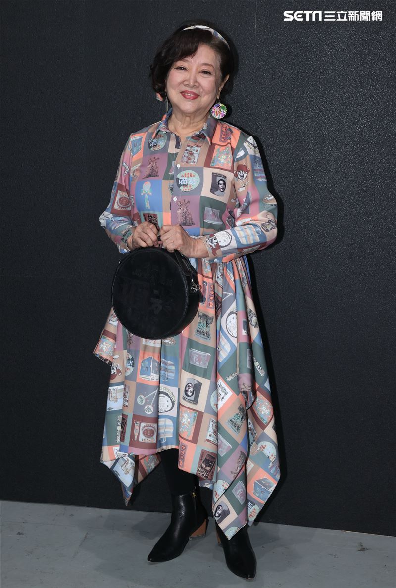 金馬影后陳淑芳出席台北時裝週INF時裝秀。（記者邱榮吉/攝影）