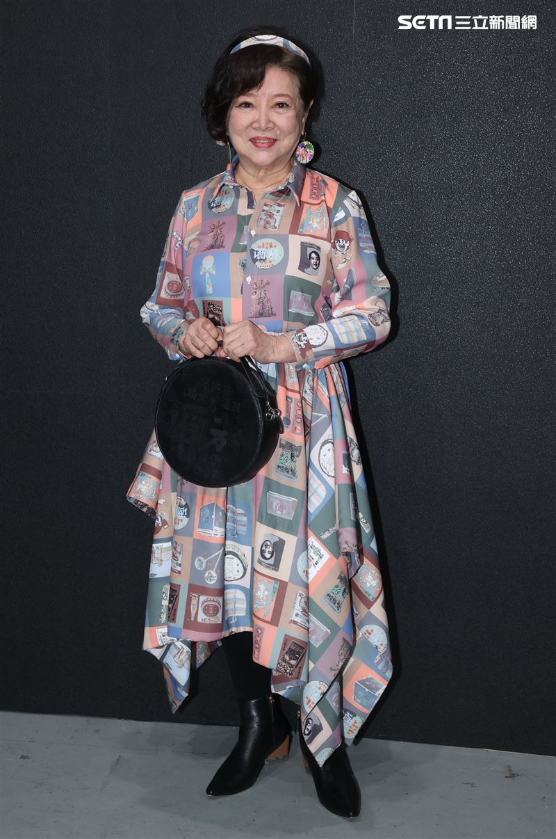 金馬影后陳淑芳出席台北時裝週INF時裝秀。（記者邱榮吉/攝影）