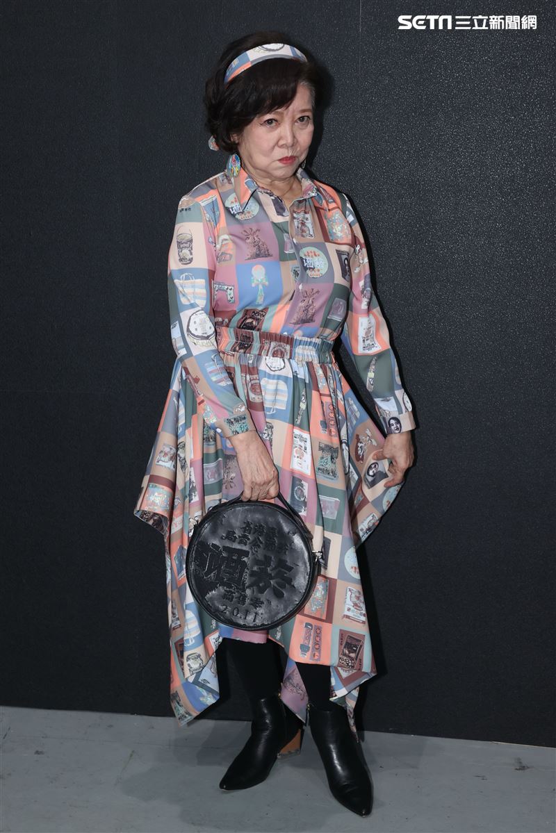 金馬影后陳淑芳出席台北時裝週INF時裝秀。（記者邱榮吉/攝影）