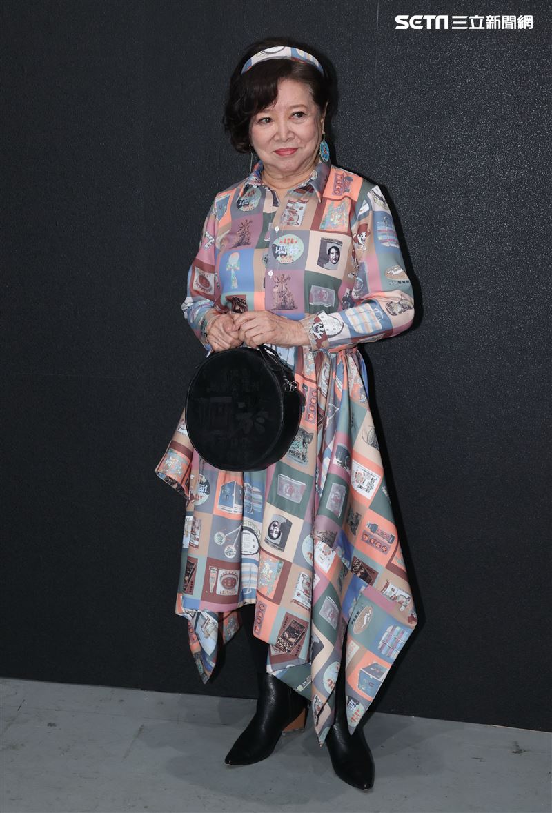 金馬影后陳淑芳出席台北時裝週INF時裝秀。（記者邱榮吉/攝影）