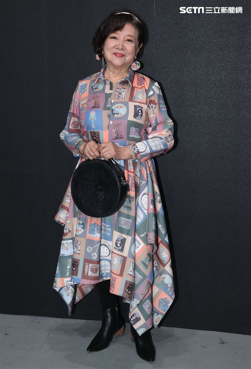 金馬影后陳淑芳出席台北時裝週INF時裝秀。（記者邱榮吉/攝影）