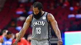 James Harden繳出21分、15籃板、15助攻大三元。（圖／翻攝自籃網官方推特）