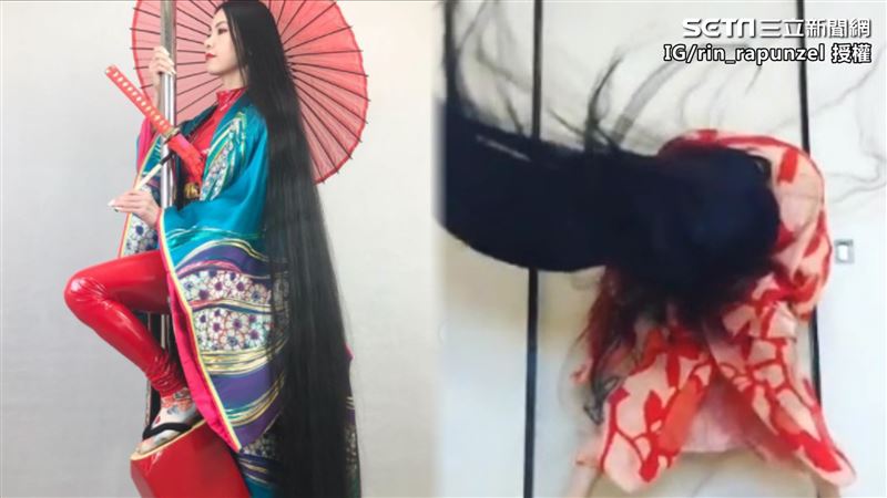 15年未剪　她擁190公分秀髮超狂