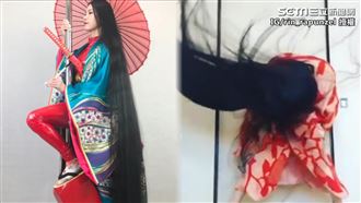15年未剪　她擁190公分秀髮超狂