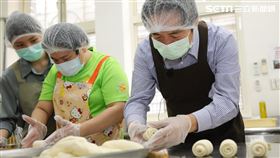 賴清德參訪「財團法人台北市自閉兒社會福利基金會附設愛肯樂活工場」。（圖／總統府提供）