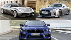 ▲BMW M8 Competition VS Nissan GT-R VS Ferrari GTC4 Lusso（圖／翻攝自Ferrari官網）