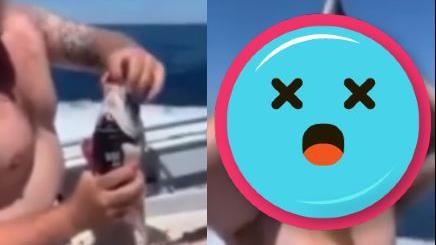 威士忌倒魚體內！他下一動作噁翻全網