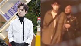 何炅被拍到「與男子牽手回飯店」！網傻：他不是有老婆（圖／翻攝自吃瓜少女張小寒微博）