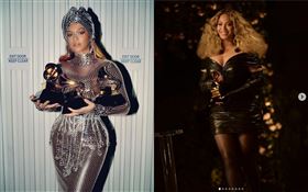 碧昂絲出席葛萊美頒獎典禮會後晚宴。（圖／BURBERRY提供）